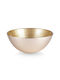 Vilde Vilde Servierschale Rund Glas Gold mit Durchmesser 15cm