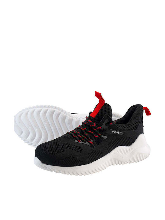 Bormann Marathon Work Shoe Black/Red O1