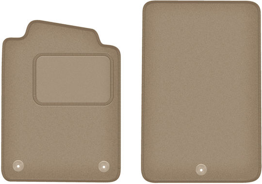 Velour Car Mats Chevrolet Corvette C6 Targa Roadster 2004-2013 Beige