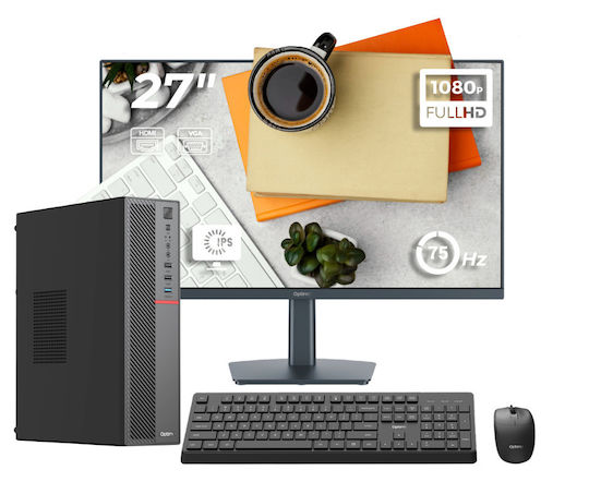 OptimX Monitor Curbat 27 Inch Kit Tastatură Și Mouse USB Refurbished Grad A Core i5-9400 16GB 512GB SSD W11 Pro