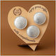 Дървена Стойка За Съхранение PodBase Heart За Капсули Nespresso 714770340202