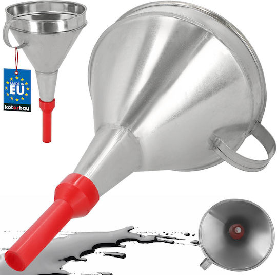 Galvanized Funnel Strainer Plastic Tip 17 Cm
