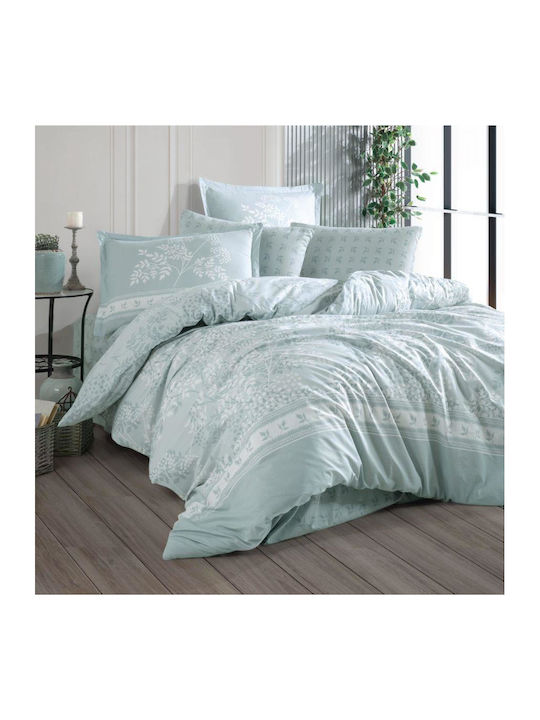 Clasy Home Подредба Пликове За Завивки 100% Памук 200x220см Двойна С 2 Калъфки За Възглавници И 1 Чаршаф Бежов