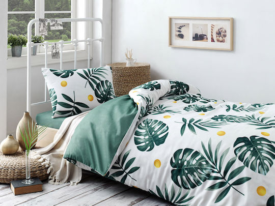 Eponj Home Подредба Плик За Завивка 150x220см Единичен С Калъфка & 1 Чаршаф Многоцветна