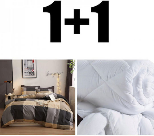 Duvet Cover Set 150x220cm Single with Pillowcase and 1 Bed Sheet sprn9004s5005 48 0 Brownie