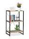 Βιβλιοθήκη Raft Brown/black 50x35x80εκ.