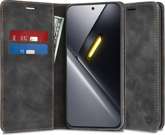 Techsuit Confy Cover Book Negru (Poco X8 Pro Max)