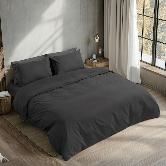 Beauty Home 1230 King Size 190x200+35см с Еластична Лента Черен