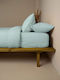 Sunshine Cotton Feelings 114 Double Bed Sheet 235x270cm Light Aqua