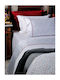 Down Town Home Alicia Bed Sheet Set King Size 270x245cm White (4pcs)