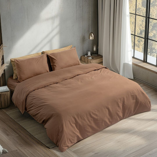 Beauty Home Art 1230 Set Of Pillowcases With Envelope Cover Mocha 53x73cm 1230MX-Mocha