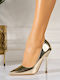 Pumps mit Goldfarbenem Stiletto