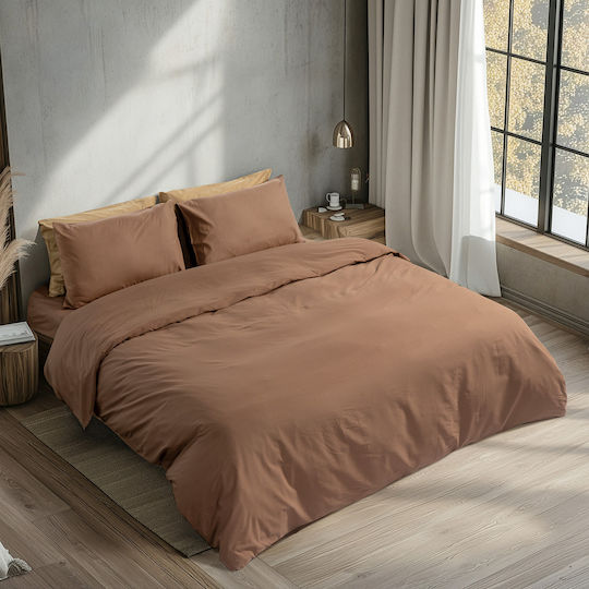 Beauty Home Quilt Single 160x230cm 1230 Mocha 1230PMMO-Mocha