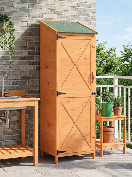 Wooden Garden Shed M0.595xW0.56xH1.765m