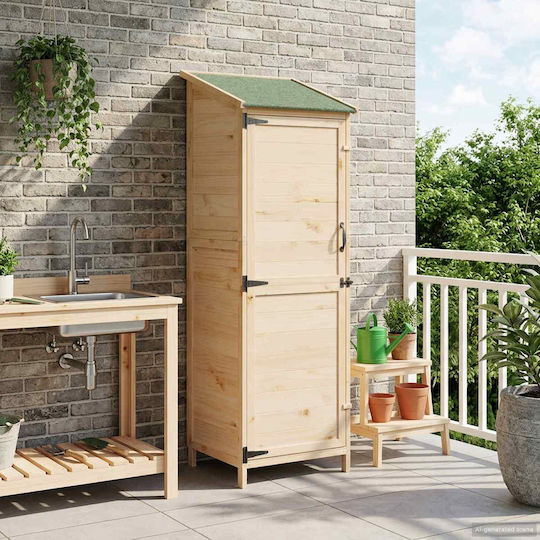 Wooden Garden Shed 0.595x0.56x1.765m Wooden Garden Shed 0.595x0.56x1.765m