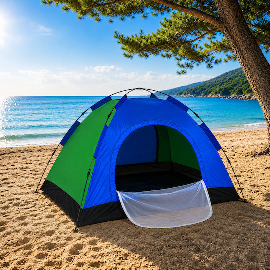 Galifas Summer Camping Tent Igloo Green For 4 People 200x200x145cm