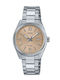 Casio Herrenuhr Batterie mit Silber Metall-Armband