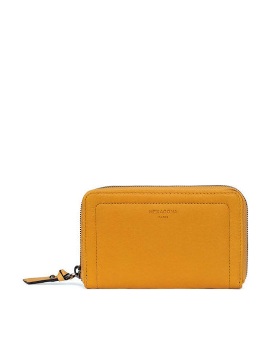 Hexagona Large Leather Women's Wallet with RFID...