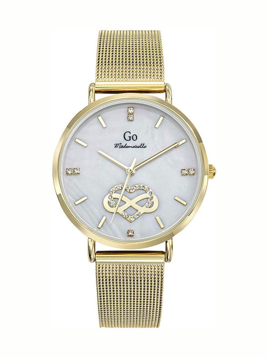 Women's Watch 36mm Battery with Gold Stainless Steel Bracelet