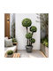 Artificial Decorative Topiary Tree 1.2m 4 Spheres & Dense Foliage Green Plant Indoor & Outdoor