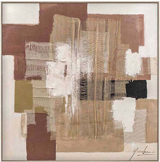Tablou De Perete 100% Pictat Manual Cadru P 120x120cm