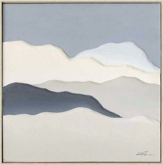 Wall Art 100% Hand Paint P Frame 80x80cm