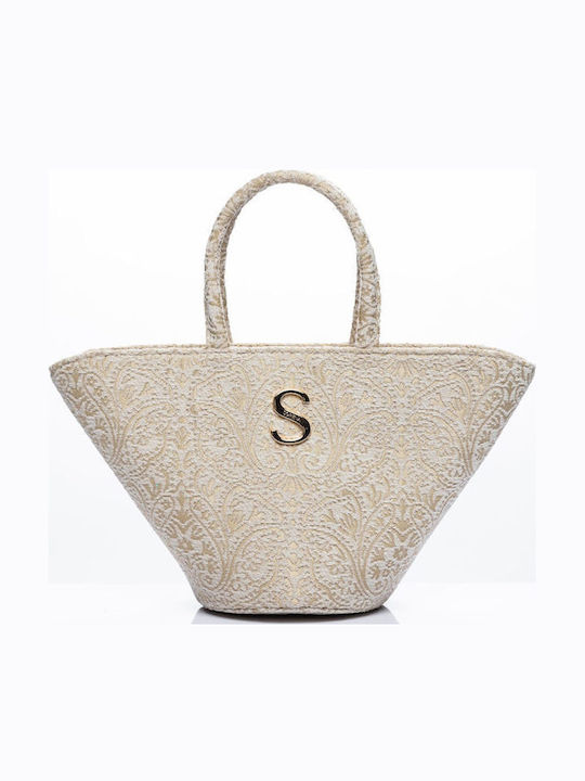 Geantă Dama Tote De Mână Bej