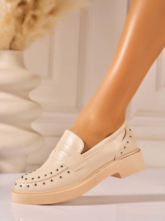 Seastar Shoes Дамски Мокасини в Бежов Цвят
