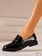 Leather Women's Moccasins in Black Colour