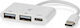 Nedis Hub 2 Ports USB 2.0 with USB-C / USB-A Connection White