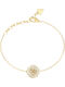Guess Women's Steel Gold Plated Bracelet 21cm