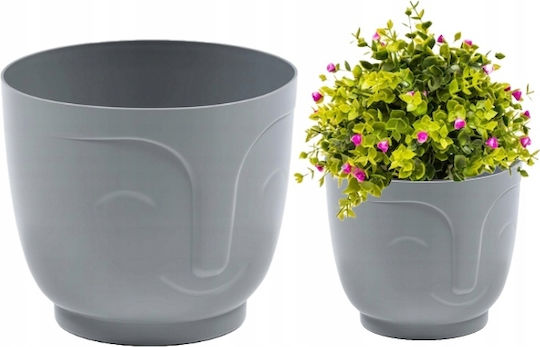 Lamela Ghiveci De Flori Din Plastic Gri 14.3x14.3cm