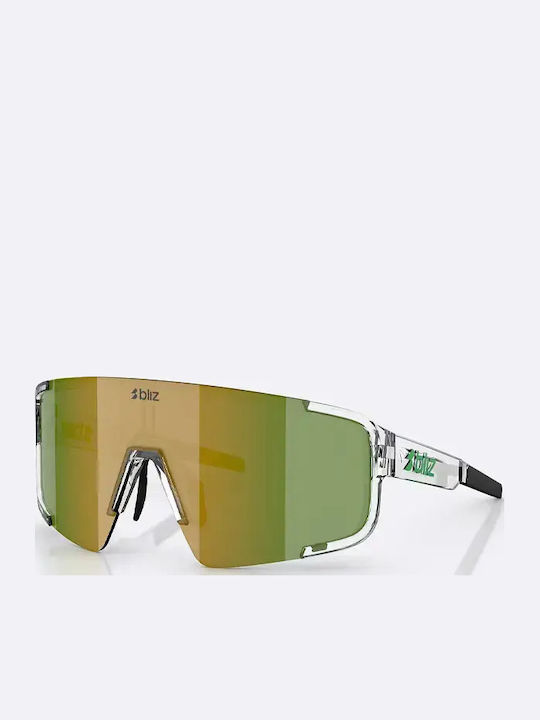 Bliz Unisex Sunglasses with Transparent Frame and Transparent Mirror Lenses ZB7021-09
