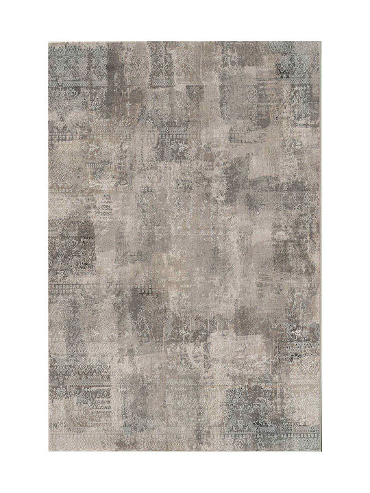 Isexan Kosmos Living Room Rug Rectangular Gray 100x180cm