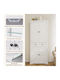 Dulap Suspendat Alb 184x40x77 cm