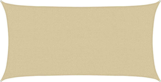 vidaXL Rectangular Beige Shade Sail 2x6x6m