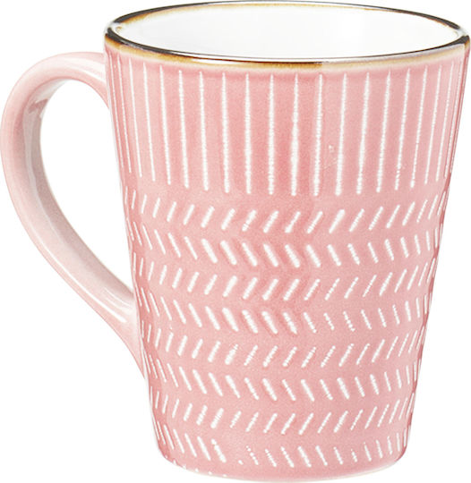 Koopman Ceramic Pink Mug 300ml