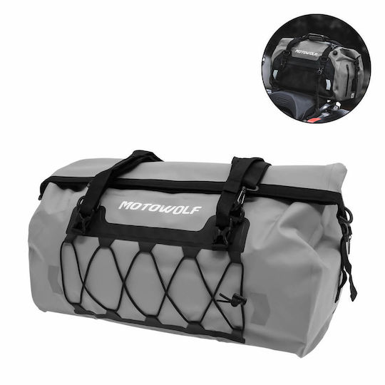 Motowolf Săc Tail Motocicletă Impermeabil 66l în Culoare Gri