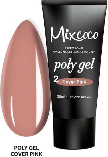 Mixcoco Poly Gel False Nail Gel Pink 30ml