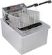 Electric Fryer Digital Timer 2 Baskets M&m Equipment F 130 Tr 13 Lt