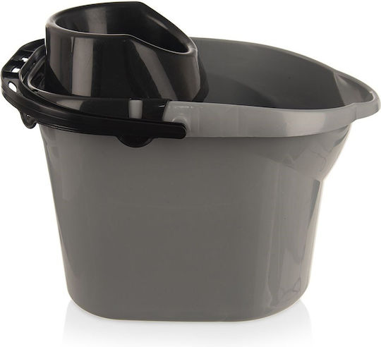 Orion Kunststoff Mop Eimer mit Auswringer Gewicht 12lt Grau