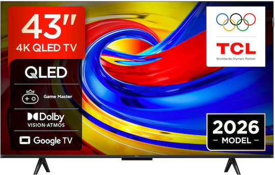 TCL Smart Τηλεόραση 43" 4K UHD QLED P7L HDR (2026) 43P7L