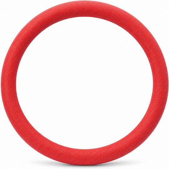 Κάλυμμα Τιμονιού Αυτοκινήτου Universal 37-39cm Κόκκινο Αντιολισθητικό