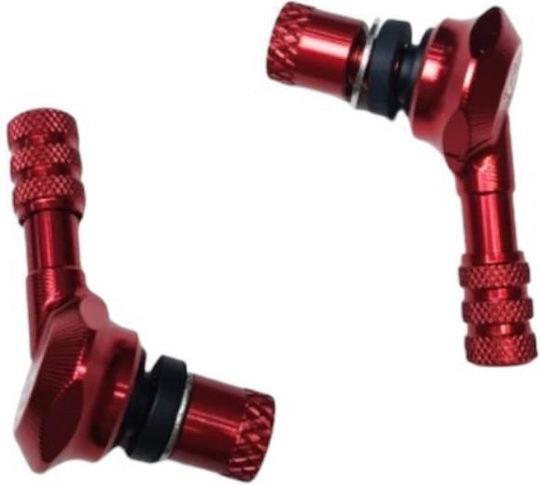 Βαλβιδες Tubeless Rcb Racing Boy 10mm Jet Κοκκινο Σετ