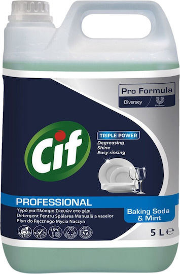 Cif Professionell Backpulver Minze – Flippy Universelles Handgeschirrspülmittel Minzduft 5 l