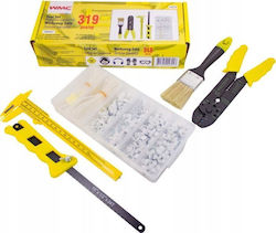 Tool Set 319 Pieces Press Handles Ties Brush Caliper Metal Saw