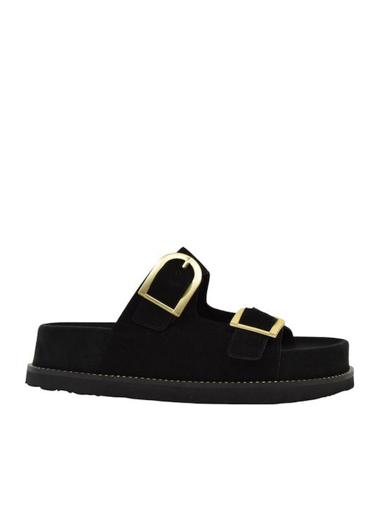 Ragazza Δερμάτινα Γυναικεία Σανδάλια Flatforms ...