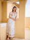 Rochie Maxi de Vară Ecru