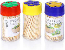 Excellent Houseware Bamboo Toothpicks 3x150 Pcs