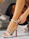 Damen Sandalen Silber